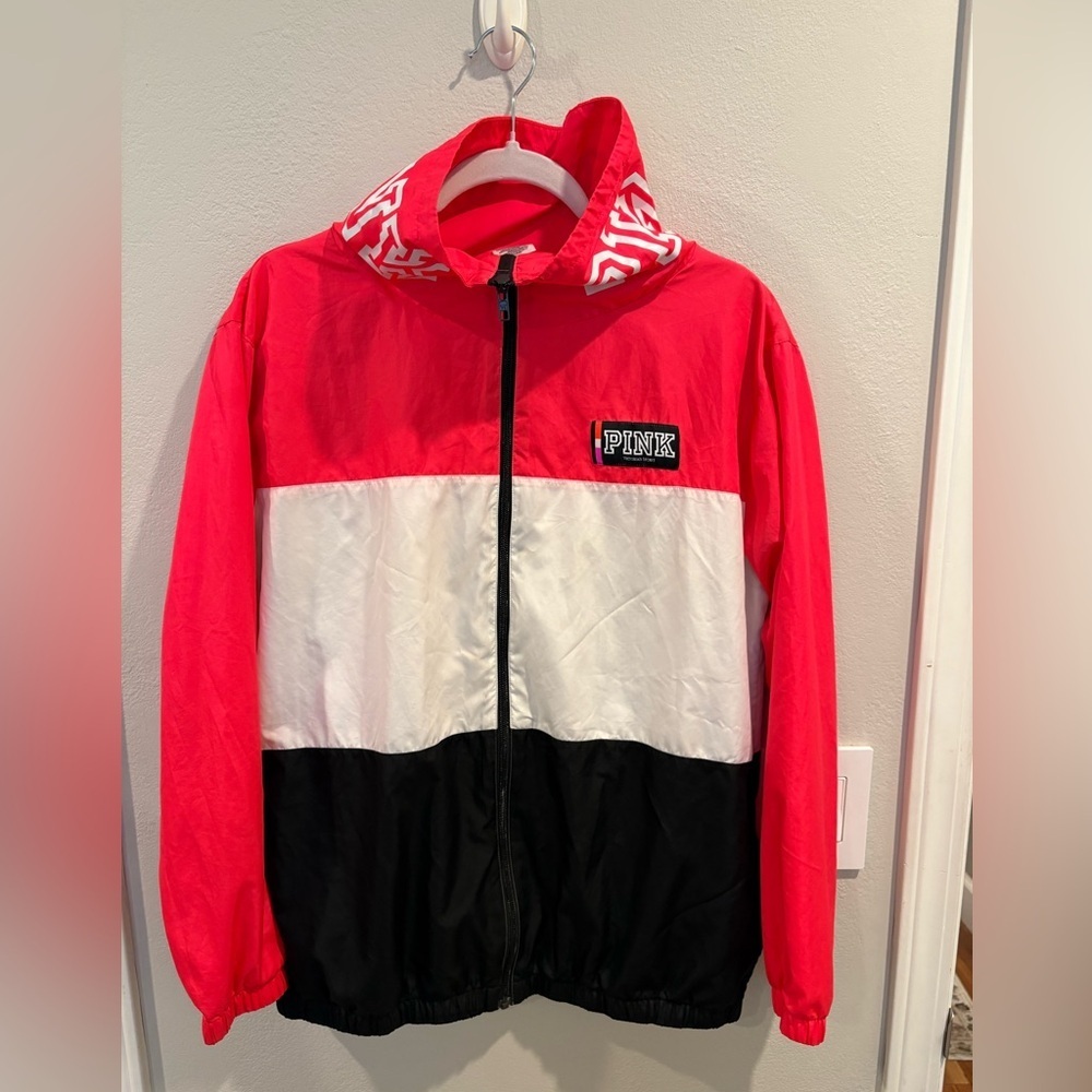 Victoria's Secret PINK full-zip anorak windbreaker jacket Women’s Size XS